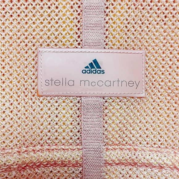Adidas by Stella McCartney Womens Studio Bomber Jacket Size Smalll Mesh Peach - Picture 11 of 14